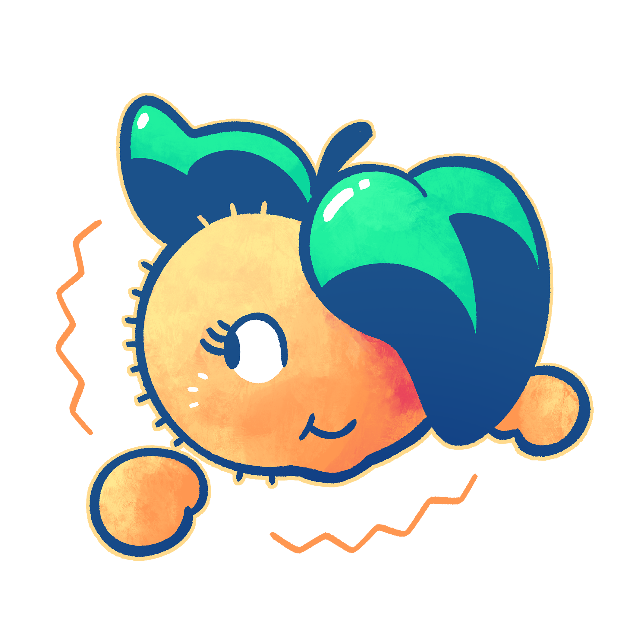 QTZ 2024 Peach Mascot by Karen Czap